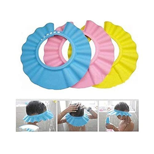 MAPPERZ Baby Bathing Adjustable Shower Cap for Eye and Ear Protection