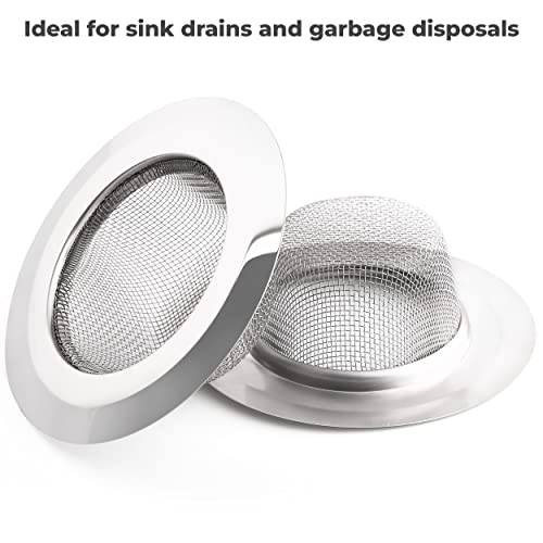 MAPPERZ Non Stick Stainless Steel Sink Strainer Kitchen Drain Basin Basket Filter Stopper Drainer/Jali (1)