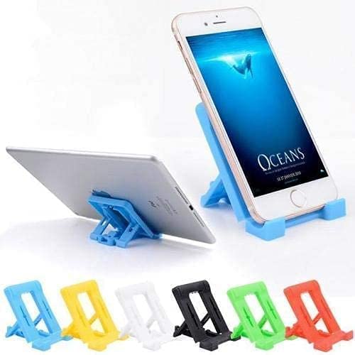MAPPERZ Universal Multi-Angle Plastic Mobile Phone Stand/Smartphone Holder Stand for Home - Multicolor (Pack of 2)