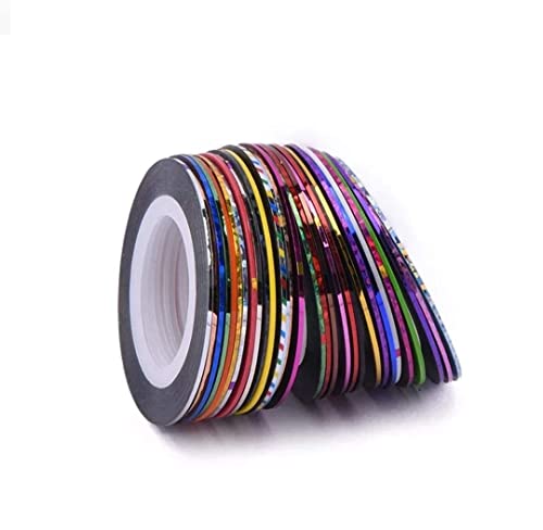 MAPPERZ Polyurethane Stripping Roll Tape French Manicure Nail Art Tip Sticker/Pretty Nail Decoration (Set of 10)