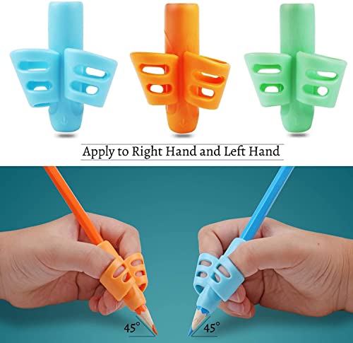 MAPPERZ Children Pencil Holder Writing Aid Grip Trainer/ Ergonomic Training Pen Grip Posture Correction Tool Design For Drawing Handwriting Lonf Time for Kids,Pack Of 1