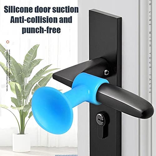 MAPPERZ Mini Multipurpose Wall Protectors Anti-Collision Self-Sucking Silicone Door Stopper Door Handle Bumper Mobile Phone Stand Data Cable Organizer (Pack of 3)
