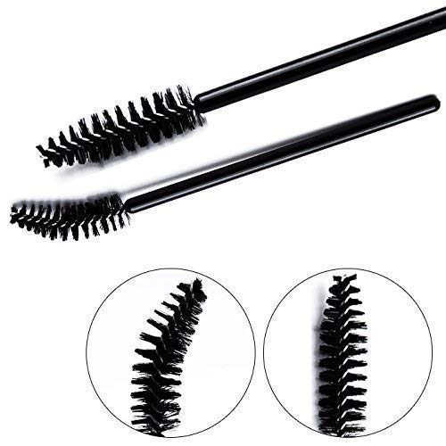 MAPPERZ Mascara Eyelash Wands Brush for Eyelash Extension Eyebrow and Makeup Color/ Makeup Brush Eyebrow Eyelash Comb Wand for Extension Makeup Brush Tool , Black