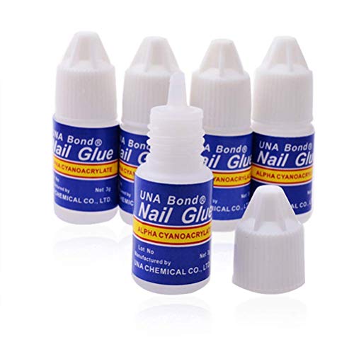 MAPPERZ Artificial Nail Glue for Fake Nails/Professional Nail Art Glue Manicure Tool For Fake False Nails (SET OF 5)