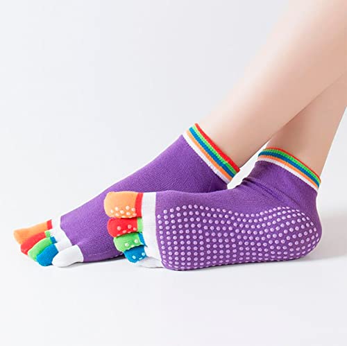 MAPPERZ Non Slip Yoga Socks, Anti-Skid Grip Pilates, Barre, Random Color