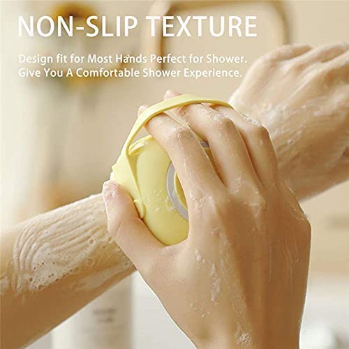 MAPPERZ Silicone Massage Bath Brush/ Exfoliating Shower Brush With Soap Dispenser/ Multi-function Gel Bath Brush Body Cleaning Pore Exfoliator - Multicolor