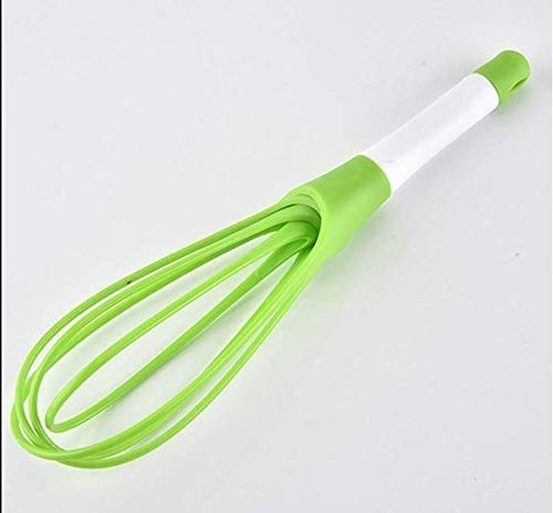 MAPPERZ Magic Foldable Plastic Whisk Beater Hand Blender Mixer Froth Whisker Latte Maker for Milk Coffee Egg Beater Juicer/ Whisk 2-in-1 Rotating Silicone Whisk