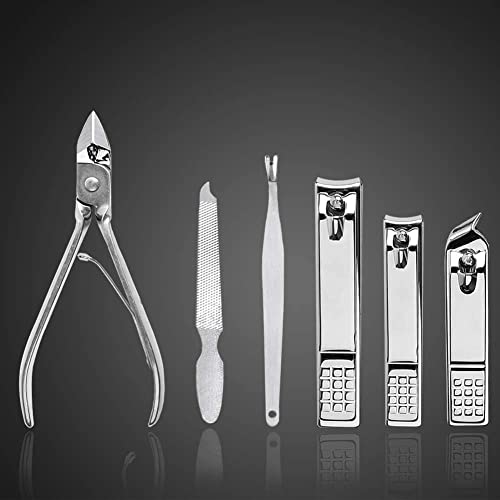 MAPPERZ Professional Manicure Kit/Stainless Steel Nail Grooming Set With Leather Case, Personal Care Nail Clipper Kit, with Luxurious Travel Leather Case (18 in 1)