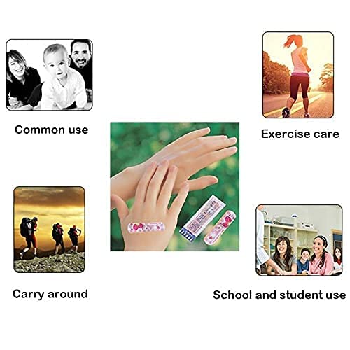 MAPPERZ Self Adhesive Non Toxic Printed Bandage | Cute Printed Cartoon Waterproof Band Emergency Bandage Kit For Kids/Children, Pack Of 20