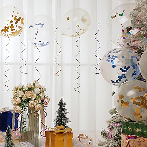 MAPPERZ Balloon Ribbon Roll DIY Gifts Crafts Foil Curling for Birthday Gift Wrapping Party Wedding - 5mm x 10M (Multicolor)