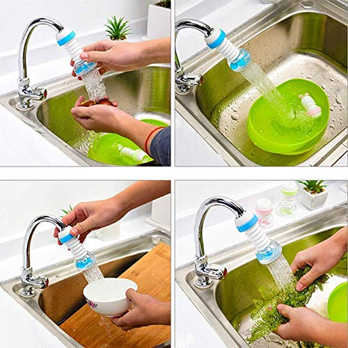 MAPPERZ 360 Degree Adjustable Rotating Plastic Water Faucet Tap Shower Extension Sink for Cleaning Dishes and Cleaning Veggies
