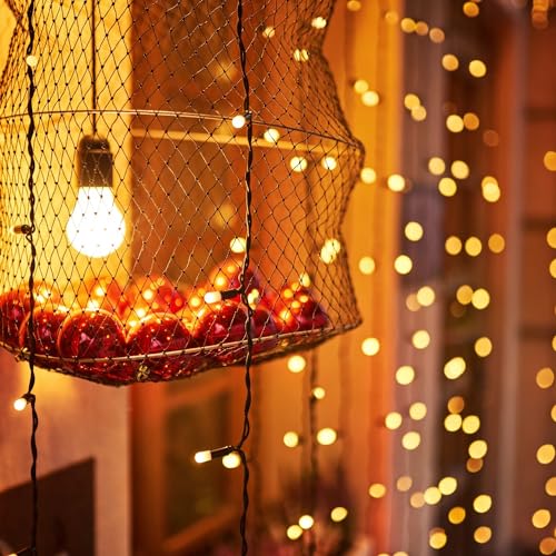 MAPPERZ Led Serial String Lights for Home Decore Copper Wire 12 Stars 138 led Lights for Birthday Festive Decore
