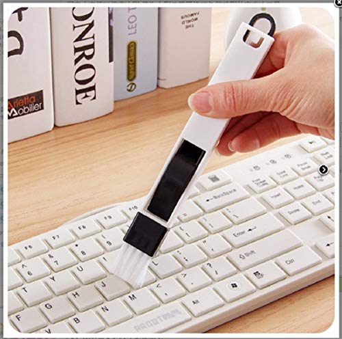 MAPPERZ Multipurpose Use Cleaning Brush for Window Frame, Keyboard with Mini Dustpan, Multi Colour, 2-Pieces