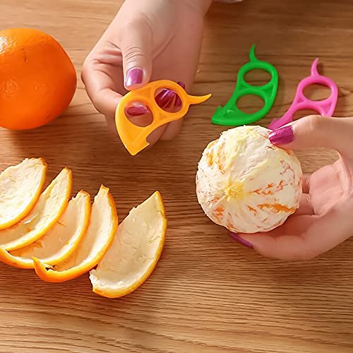 MAPPERZ Plastic Orange Peeler Mouse Shaped/ Lemon Citrus Fruit Skin Remover - Multicolor