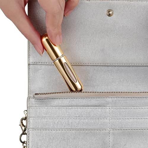 MAPPERZ Pocket Sized Perfume Bottle Mini Travel Perfume Atomizer | Easy Refill Aluminum Perfume Bottles With Pump Sprayer - Pack Of 1, 5 milliliter
