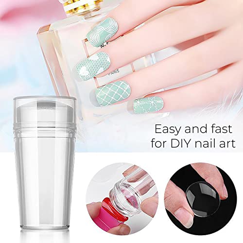 MAPPERZ 10 Rolls Self Adhesive Nail Striping Tape Line, 10 Sheets Of Manicure Tip Guide, 5 pc 2 Way Dotting Pen Tool For Nail Art, 24 (144 Design) Sheets Nail Art Stickers, 1 Nail Art Silicone Stamper