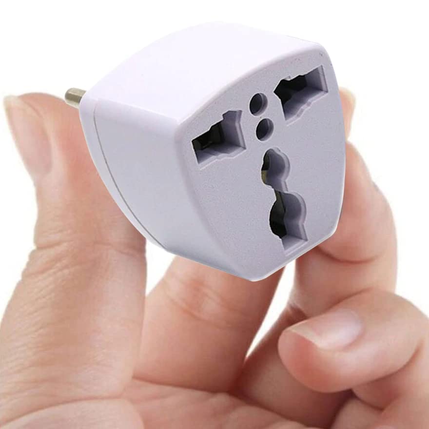 MAPPERZ Universal Travel Adapter/Plug 3-Hole Adaptor Plug Swiss Plug to Universal Socket Travel Plug Adapter - Multicolor