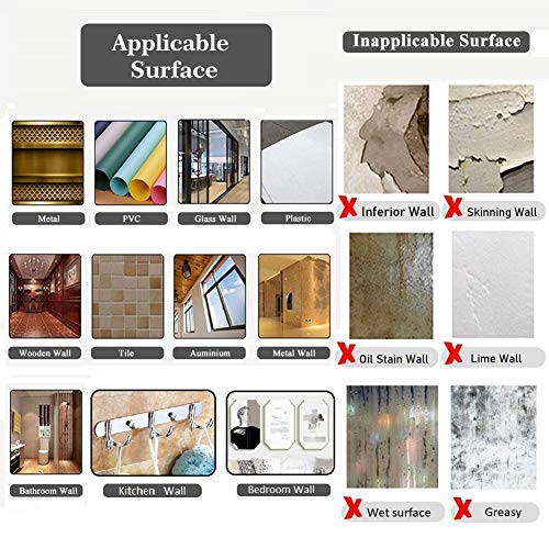 MAPPERZ Multipurpose Double Sided Heavy Duty Tape Reusable Strong Wall Picture Hanging Strips Poster Carpet Glass Fixing Decor Tape 3 Meter 8 cm diameter
