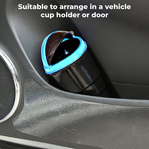 MAPPERZ Universal Plastic Mini Car Trash Bin Dust Case Best for Traveling (Multicolor)