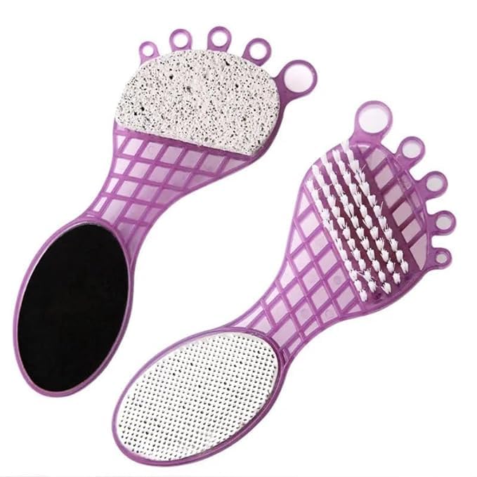 MAPPERZ 4 STEP Feet Scrubber Pedicure Paddle Pumice Stone Multi Use Buff For Feet