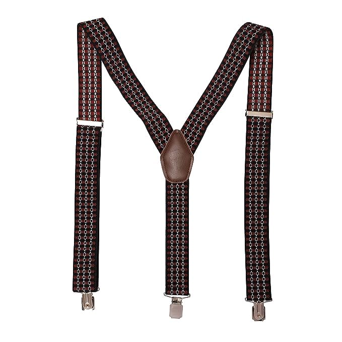 MAPPERZ Clips Suspender 3 Clips and 3.5cm Strap Width Suspender for Men and Women (Random color)