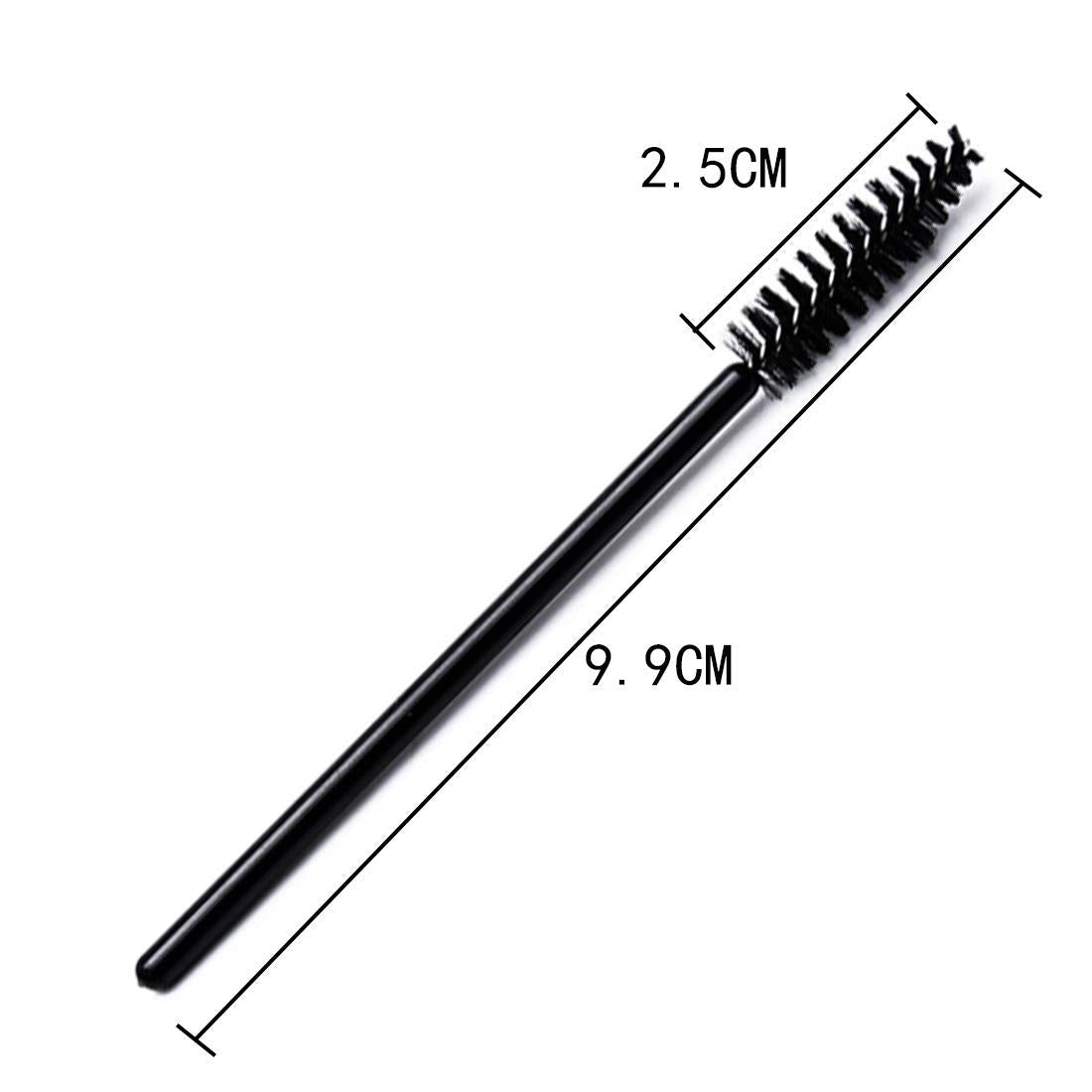 MAPPERZ Mascara Eyelash Wands Brush for Eyelash Extension Eyebrow and Makeup Color/ Makeup Brush Eyebrow Eyelash Comb Wand for Extension Makeup Brush Tool , Black