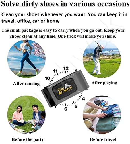 MAPPERZ Shoes Wipes Instant Shoe Cleaner Wipes Quick Sneaker Dirt Remover Disposable Cleaning Kit