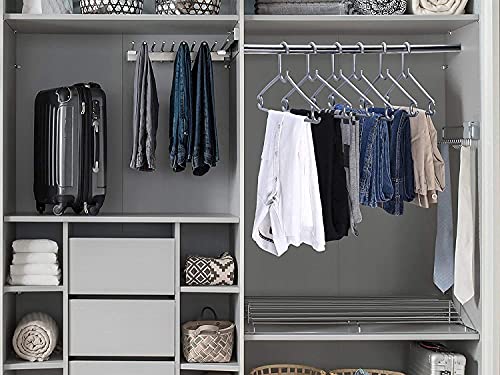 MAPPERZ Plastic Clothes Hanger Space Saving Hangers for Wardrobe