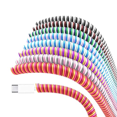 MAPPERZ Cable Protector USB Tube Metal Spiral Protector Spiral for Wire Repair Mobile Phone Charging Cable Earphones (150 CM)