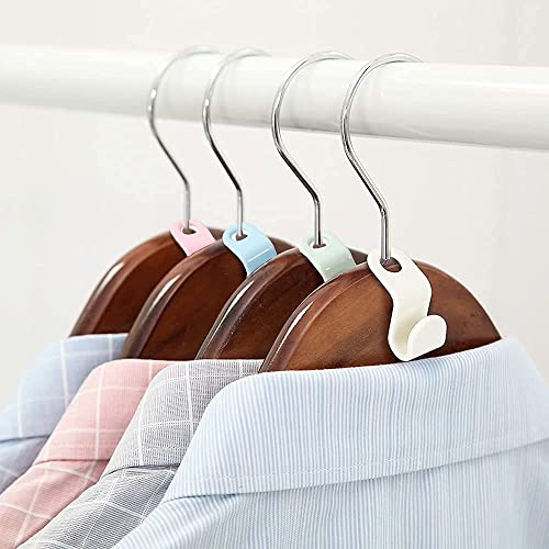 MAPPERZ Extendable Hooks Hanger for Clothes/ Connector Hooks for Hanger Heavy Duty Space Saving Cascading Connection/ Organizer Space-Saving Clip