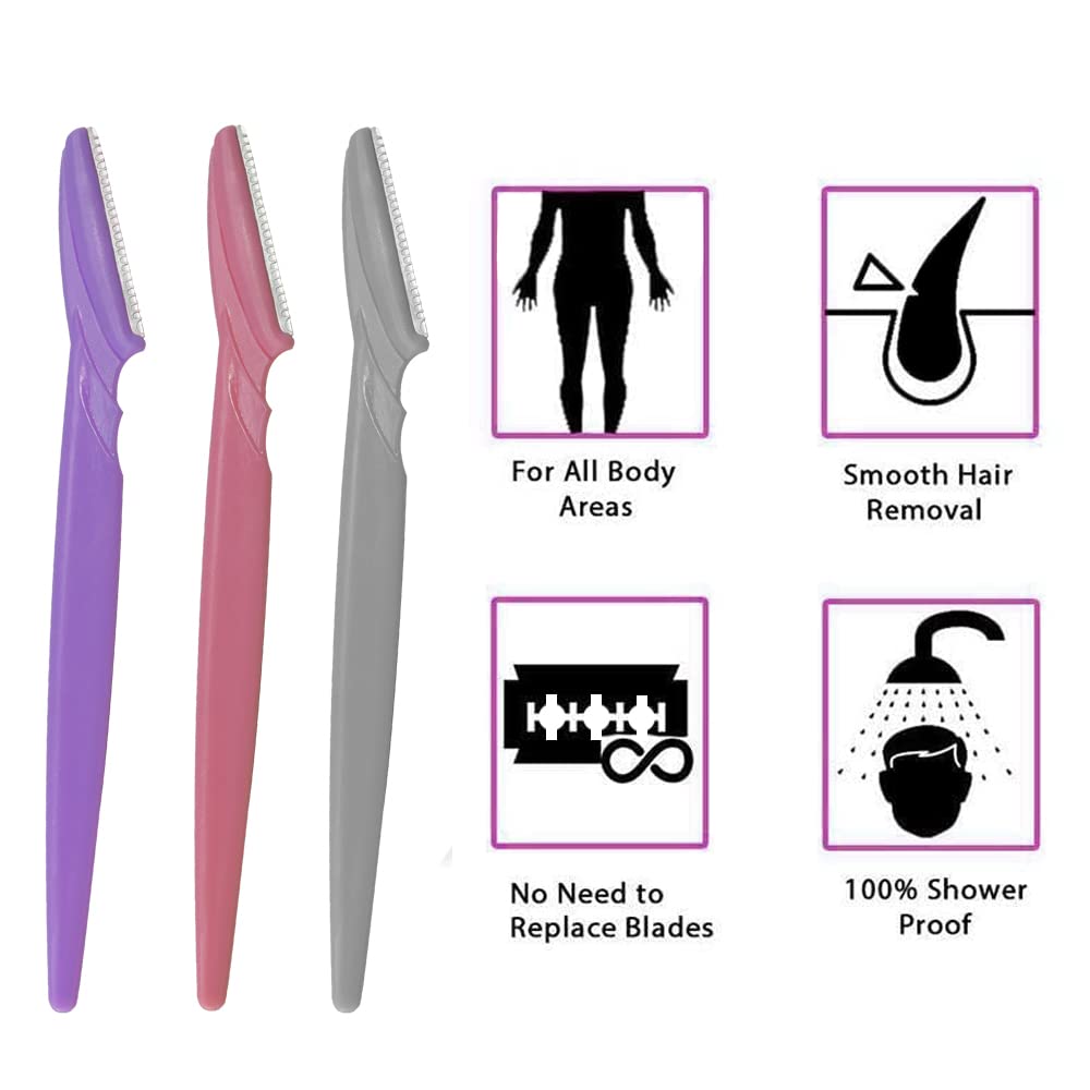 MAPPERZ Bikini Razor for Women | Trimming and Hair Removal Body Razor | Razor for Sensitive Area | Reusable Razor | Irritation Free Shave | Protective Sleeve | Painless Hair Removal