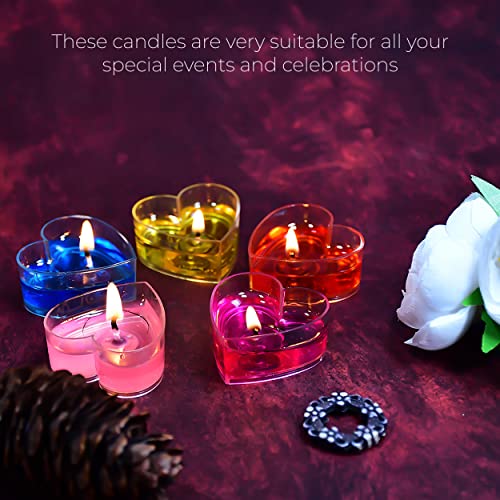 MAPPERZ Tea Lights Candles Smokeless, Dripless & Long Lasting Paraffin Tea Candles | Small Votive Mini Tealight Candles for Home, Pool, Shabbat, Weddings & Emergencies, White, Pack of 10