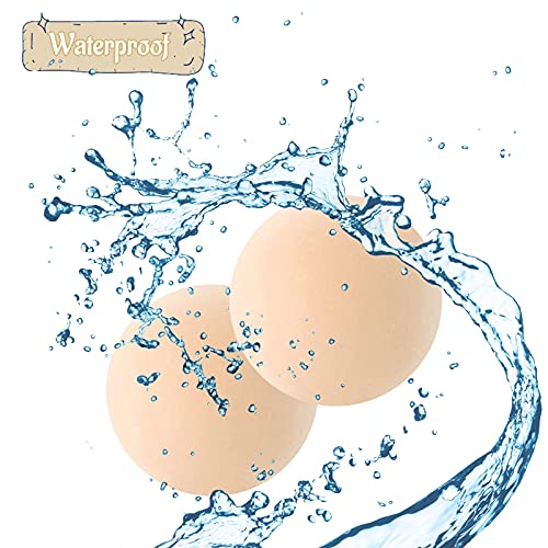 MAPPERZ Adhesive Reusable Nipple Cover for Women's and Girls, Sticky Silicone Nipple Pasties Sticker, Invisible Sticky Breast Petal, Breast Cover Bra Liner, Thin Silicone Bra Pad, Nude Color
