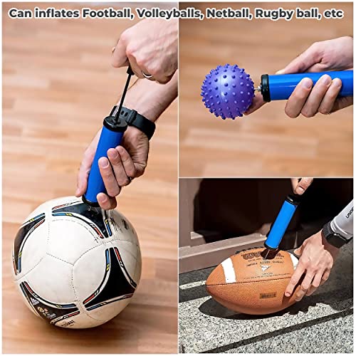 MAPPERZ Ball Air Pump with 1 Needles for Football, Volleyball, Basketball Etc - Multicolor Pack of 1