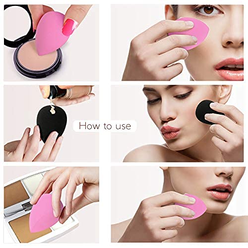Mapperz Makeup Sponges/ Water Drop Style Beauty Makeup Blending Powder Sponge Powder Puff/ for Blending Face Makeup, Face Sponge Puff
