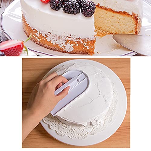 MAPPERZ Plastic Cake Smoother Polisher/Cake Decorating Baking Icing Smoother/Fondant Smoother DIY Baking Tools