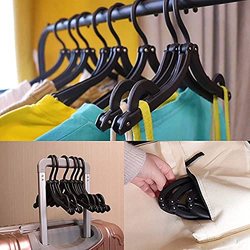 MAPPERZ Space Saving Foldable Clothes Hanger/ Clothing Drying Hanger with Anti-Slip Groove for Home Travel Outdoor Camping Hiking