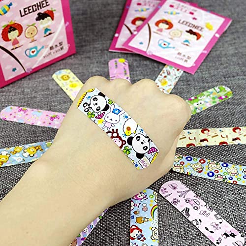 MAPPERZ Self Adhesive Non Toxic Printed Bandage | Cute Printed Cartoon Waterproof Band Emergency Bandage Kit For Kids/Children, Pack Of 20