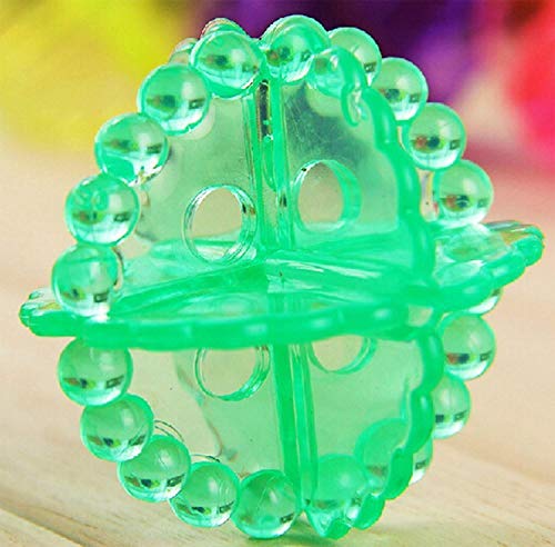 MAPPERZ Washing Machine Dryer Cleaning Soften Clothes Wash Ball/ Laundry Drying Plastic Balls Reusable Dryer Balls - Random Colors (Pack of 4)