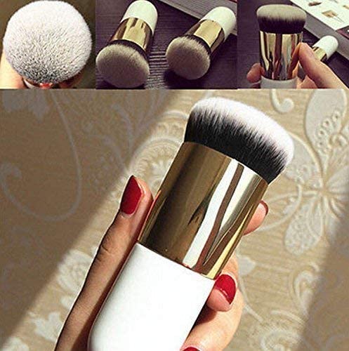 MAPPERZ Nylon Hair Makeup Cosmetic Face Powder Brush Artificial Persian Hair Blush Brush Cosmetic Face Powder Blush Brush (Pink)