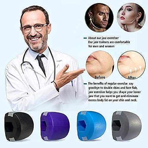 MAPPERZ Jawline Exerciser Tool Men & Women/Jawline, Face, and Neck Exerciser - Helps Reduce Stress and Cravings - Pack of 1