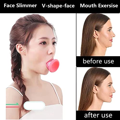 MAPPERZ Silicon Face Exerciser, Facial Yoga Jaw Exerciser, Neck Toning Face Lift Skin Tighten Firm Double Chin Breathing Device, Face Slimmer Trainer Tool for Women & Men, Random Color, 1Pc