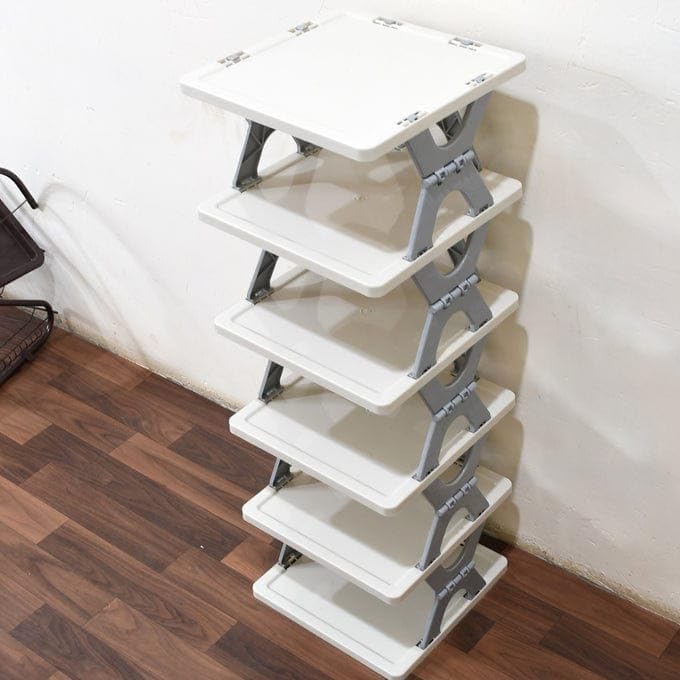 MAPPERZ Shoe Rack Storage Organizer for Bedroom Entryway Space Saver Adjustable shelf Slots Tower Rack for Footwear, Sandles, Slippers