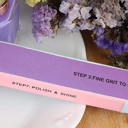 MAPPERZ 1 Stainless Steel Fingernail & Toenail Clippers(Nail Cutter), 1 Professional Manicure-Pedicure Nail Buffer, Professional Double Sided Crystal Nail File Set Of 2 for Nail Art-Care, Random Color