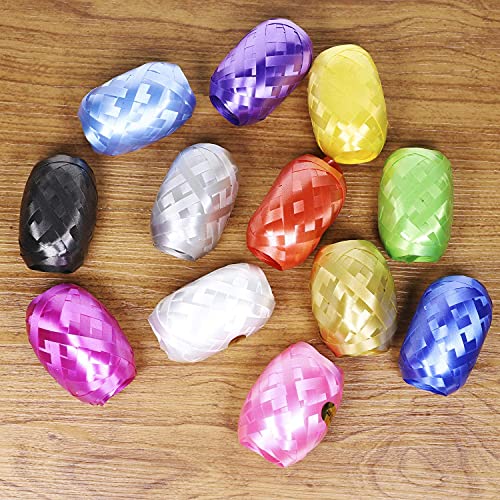MAPPERZ Balloon Ribbon Roll DIY Gifts Crafts Foil Curling for Birthday Gift Wrapping Party Wedding - 5mm x 10M (Multicolor)