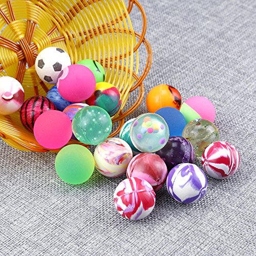 MAPPERZ Small Rubber Jumbo Super Bouncy Balls, 3cm Balls for Kids and Adults in Bright Assorted Multi Colors for Pet Party and Carnival Prizes and Vending Machines, Pack of 14
