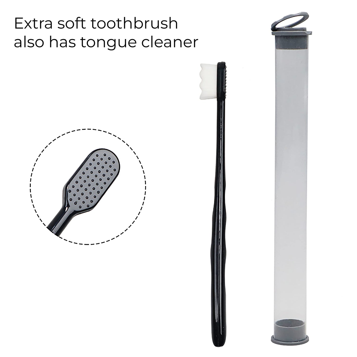 MAPPERZ Extra Soft Toothbrush For Sensitive Gums, Nano Ultra Soft Toothbrush for Extra Protection Gum Care for Kids & Adults Random Color