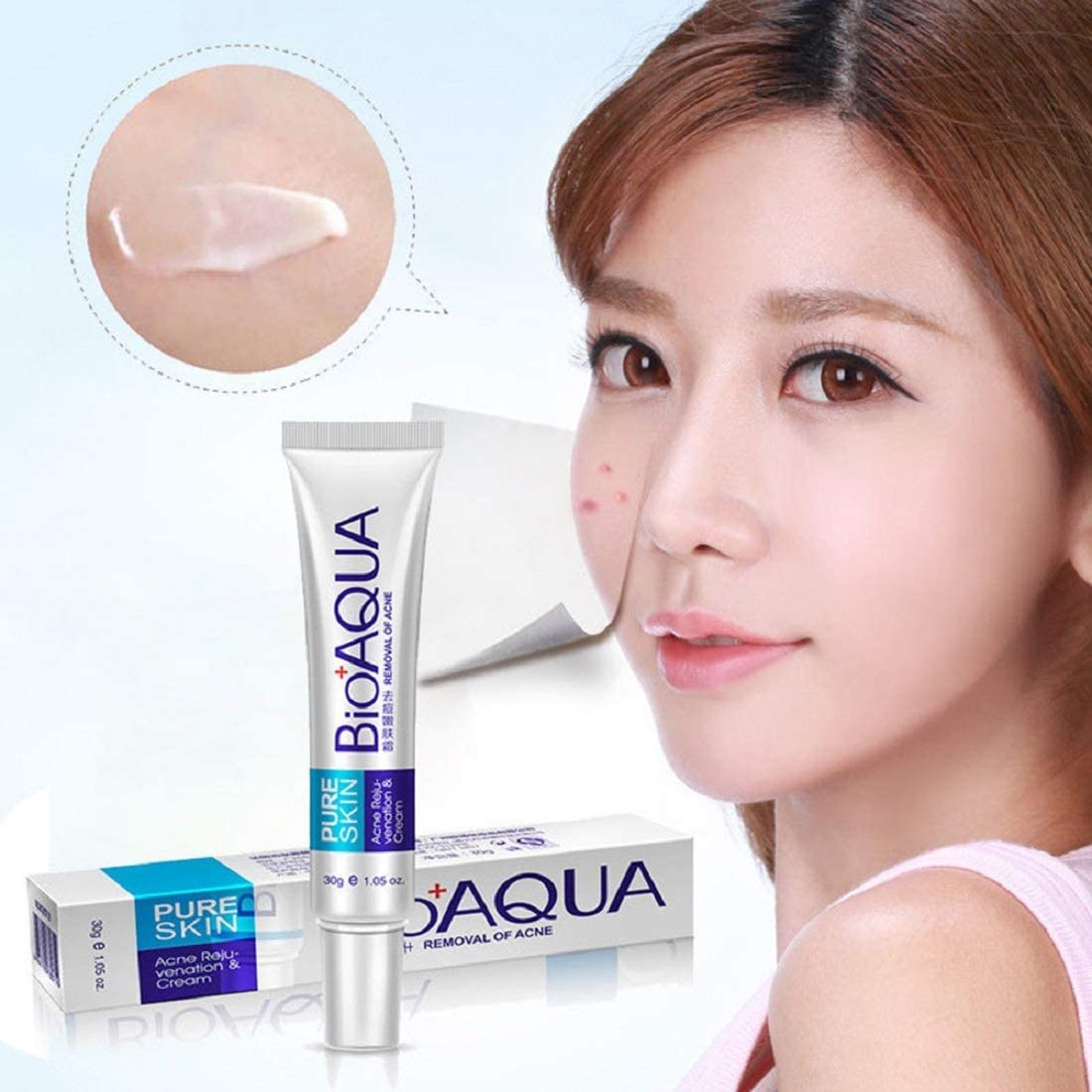MAPPERZ | AquaBioaqua Face Care Acne Treatment Acne Treatment Cream Shrink Pores Oil Control Skin Care 30gm