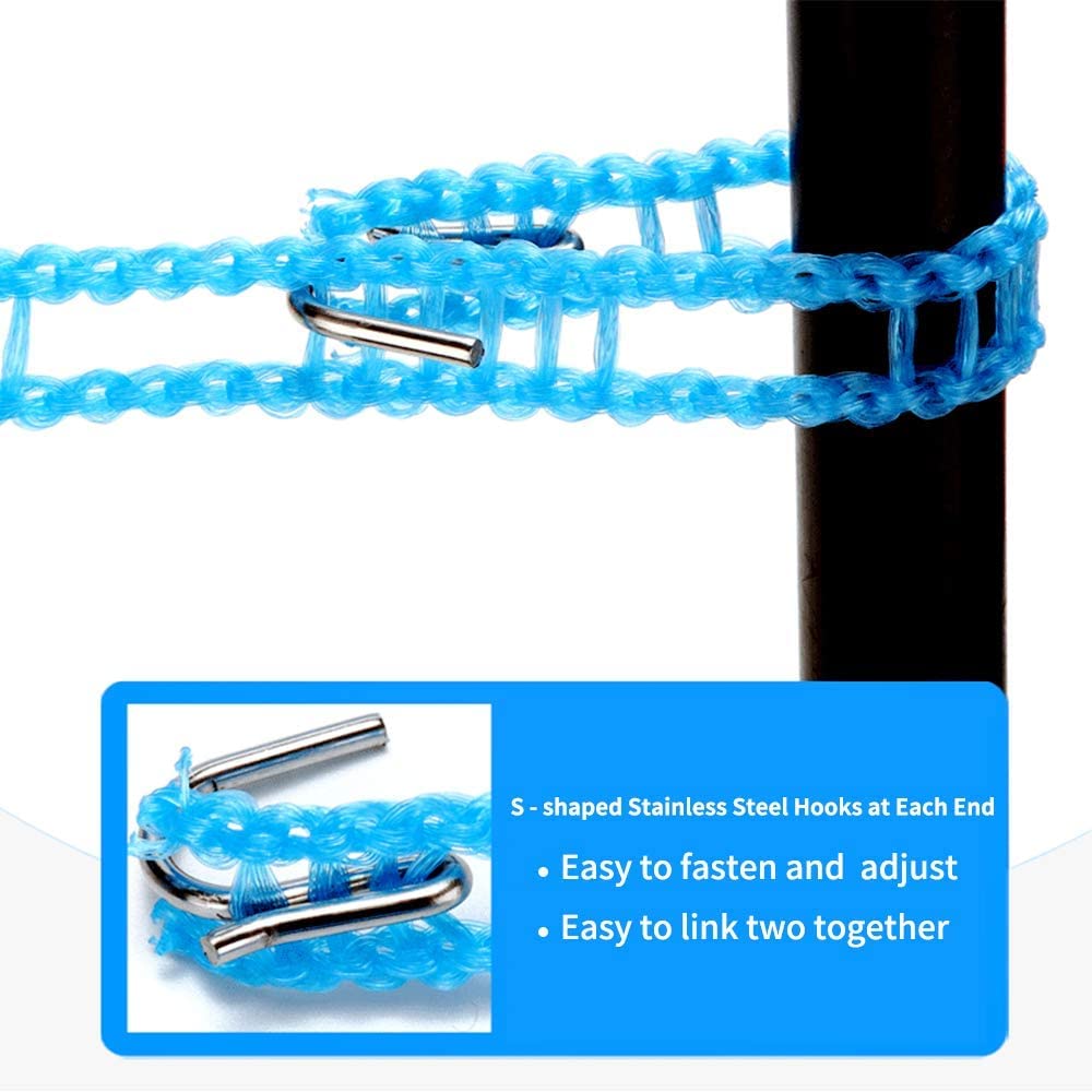 MAPPERZ Windproof Anti-Slip Clothes Washing Line Drying Nylon Rope with Hooks/Nylon Clothesline Rope - 5 Meter (Multicolor