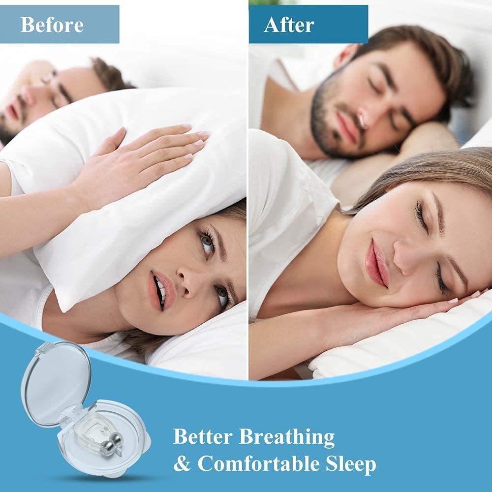MAPPERZ Snore Free Nose Clip/Unisex Stop Snoring Anti Snore Free Sleep Silicone Magnetic Nose Clip/Anti Snoring device (Set Of 1)